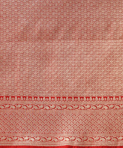 Red_Handloom_Pure_Katan_Silk_Banarasi_Saree_With_Cutwork_Zari_Bel_In_Diagonal_Weave_WeaverStory_05