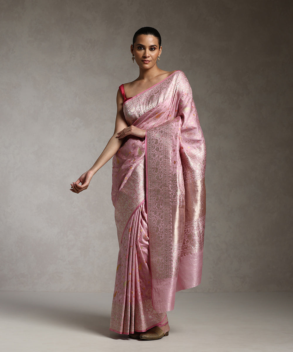 Handloom_Soft_Pink_Pure_Katan_Silk_Banarasi_Saree_With_Kadhwa_Meenakari_Jaal_WeaverStory_01