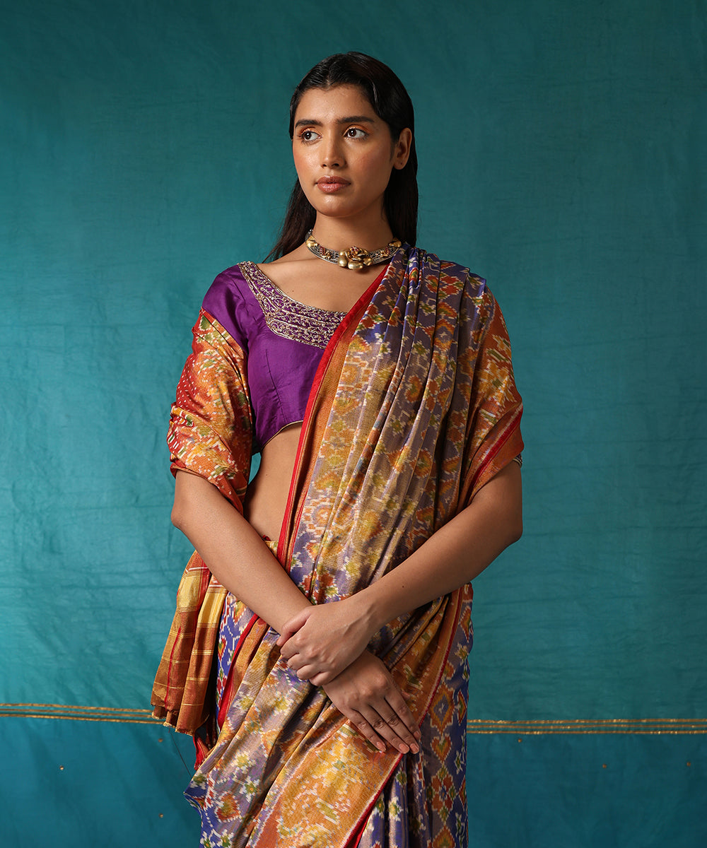 Purple_And_Gold_Handloom_Pure_Mulberry_Silk_Ikat_Patola_Saree_WeaverStory01