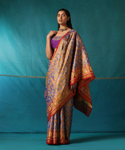 Purple_And_Gold_Handloom_Pure_Mulberry_Silk_Ikat_Patola_Saree_WeaverStory02