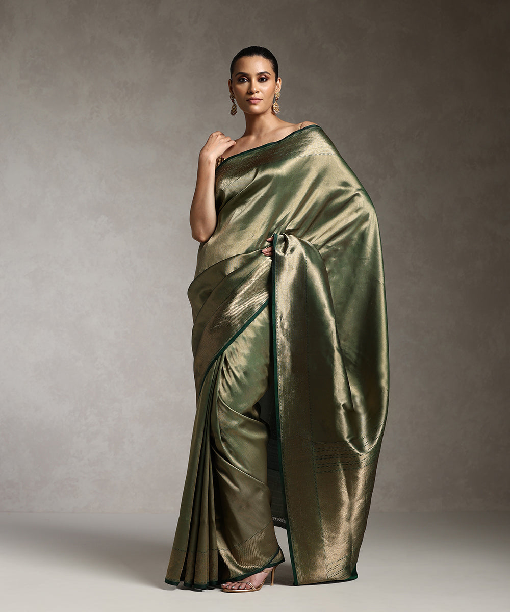 Green_Handloom_Pure_Katan_Tissue_Kimkhab_Banarasi_Saree_With_Zari_WeaverStory_01