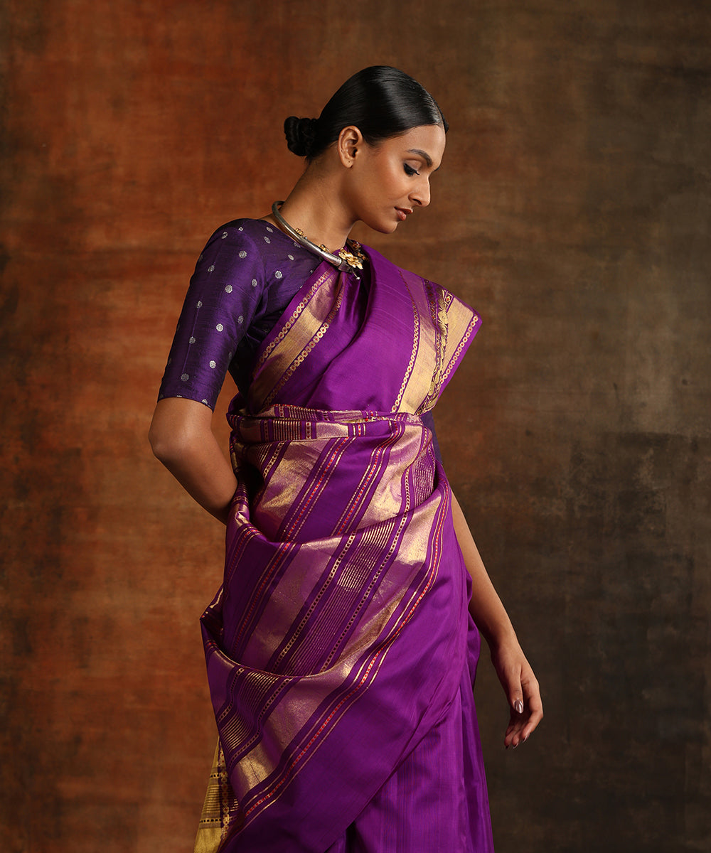 Purple_Handloom_Pure_Silk_Venkatagiri_Revival_Revival_Saree_With_Rudraksha_Border_WeaverStory_01