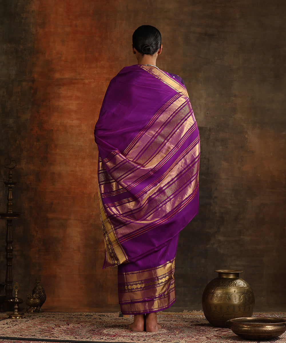 Purple_Handloom_Pure_Silk_Venkatagiri_Revival_Revival_Saree_With_Rudraksha_Border_WeaverStory_03