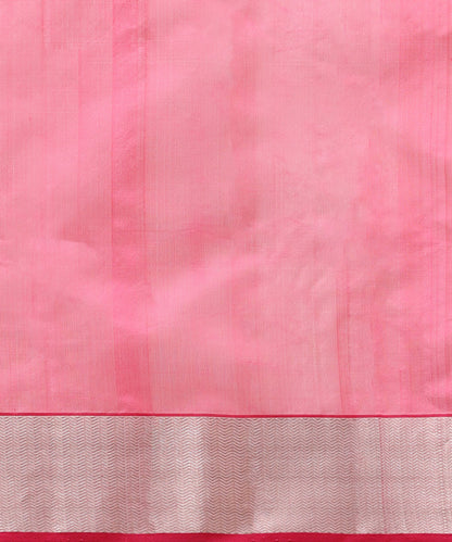 Handloom_Cream_Pure_Silk_Chanderi_Saree_With_Nandi_Motif_And_Silver_Border_Pink_Salvage_WeaverStory_05