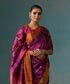 Handloom_Purple_And_Pink_Duotone_Pure_Mulberry_Silk_Ikat_Patola_Saree_WeaverStory_01