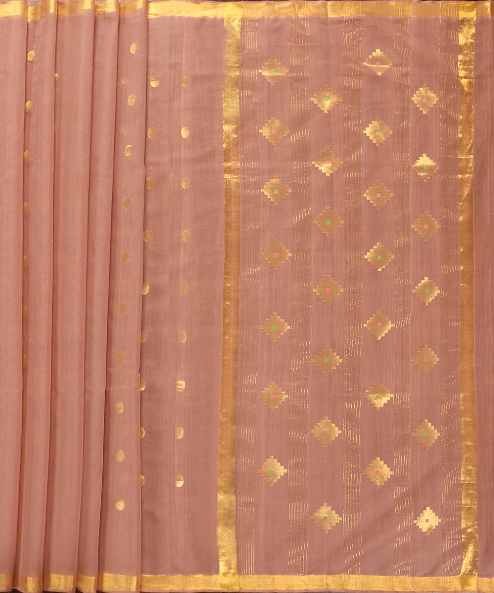 Handloom_Old_Rose_Pure_Cotton_Silk_Venkatagiri_Revival_Saree_With_Gold_Motif_WeaverStory_02