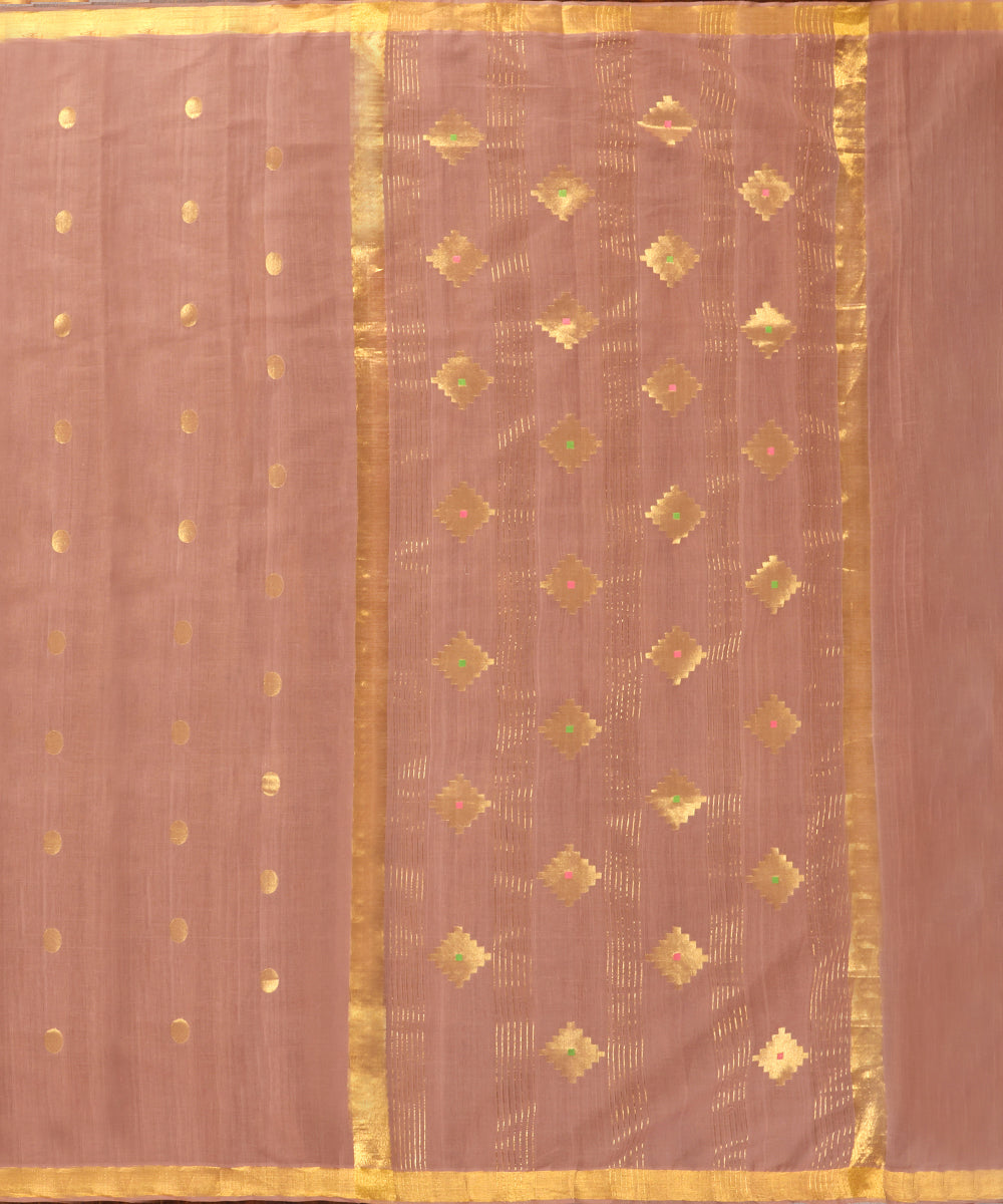 Handloom_Old_Rose_Pure_Cotton_Silk_Venkatagiri_Revival_Saree_With_Gold_Motif_WeaverStory_03