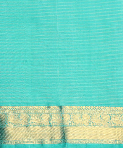 Handloom_Aqua_Blue_Pure_Silk_Kanjivaram_Saree_With_Vaira_Oosie_And_Pure_Zari_WeaverStory_06