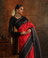 Red_Handloom_Pure_Silk_Kanjivaram_Saree_With_Black_Silk_Border_WeaverStory_01