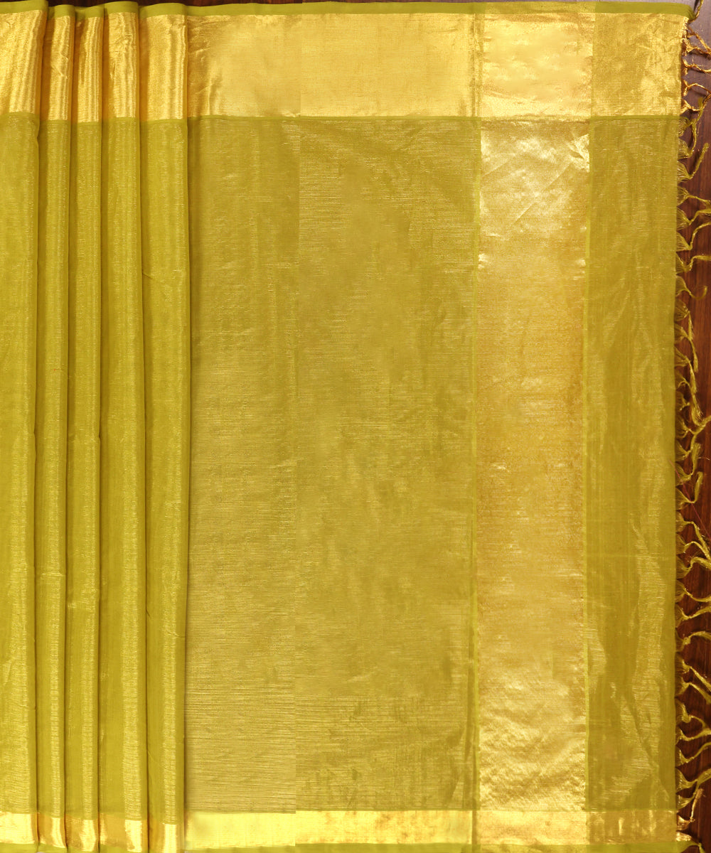 Handloom_Heena_Green_Pure_Cotton_Silk_Tissue_Venkatagiri_Revival_Saree_With_Zari_Border_WeaverStory_02