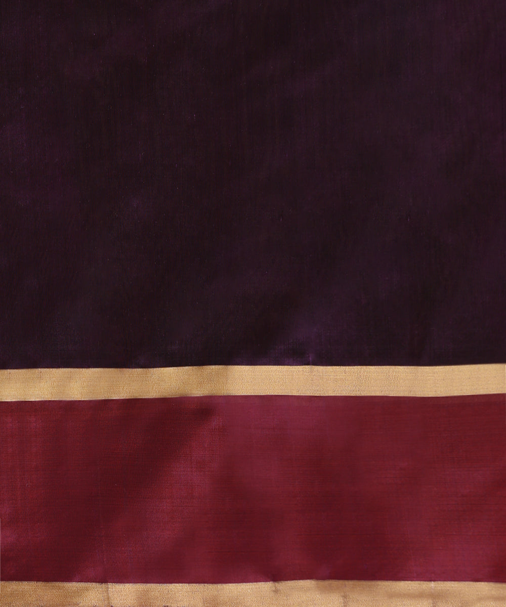 Purple_Handloom_Pure_Silk_Chanderi_Saree_With_Peacock_And_Parrot_Jaal_WeaverStory_05