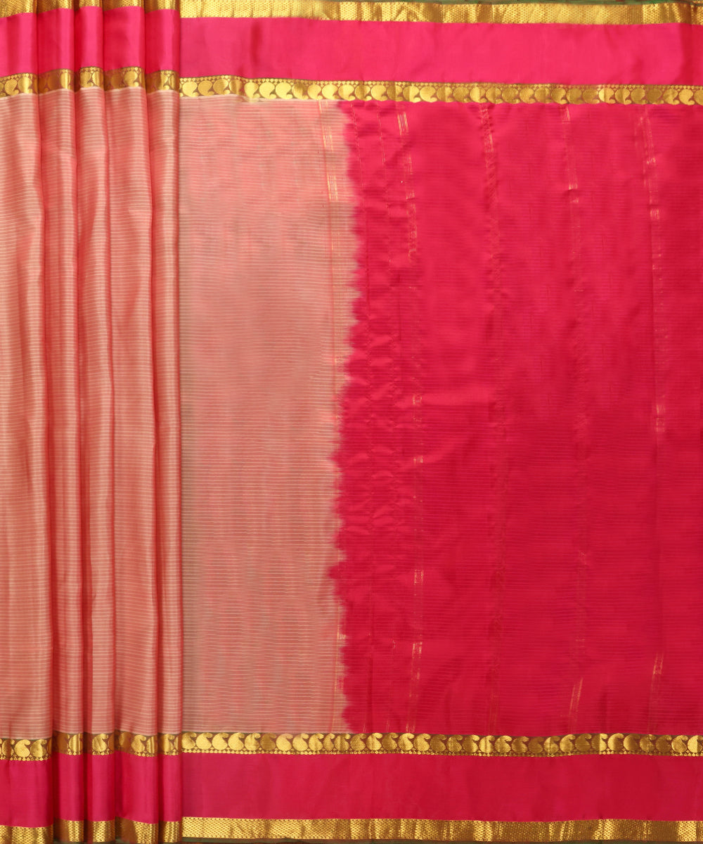 Handloom_Old_Rose_Pure_Silk_Kanjivaram_Saree_With_Pink_And_Paisley_Border_WeaverStory_02