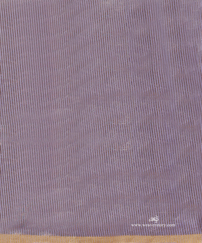 Purple_Handloom_Pure_Silk_Chanderi_Saree_With_Gold_Zari_Stripes_WeaverStory_05