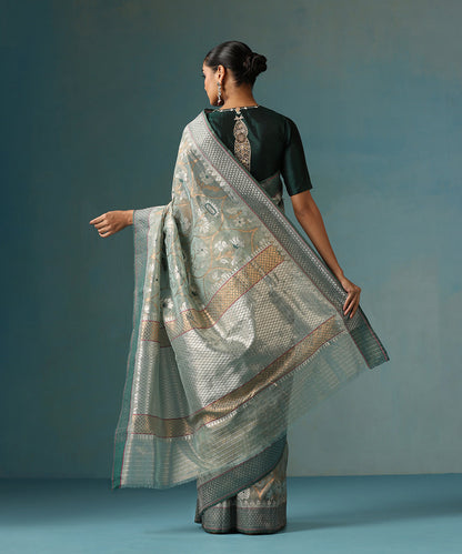 Handloom_Ice_Blue_Pure_Kota_Silk_Saree_With_Sunflower_Zari_Jaal_WeaverStory_03