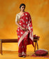 Handloom_Red_Pure_Katan_Silk_Saree_With_Cutwork_Floral_Zari_Booti_WeaverStory_01