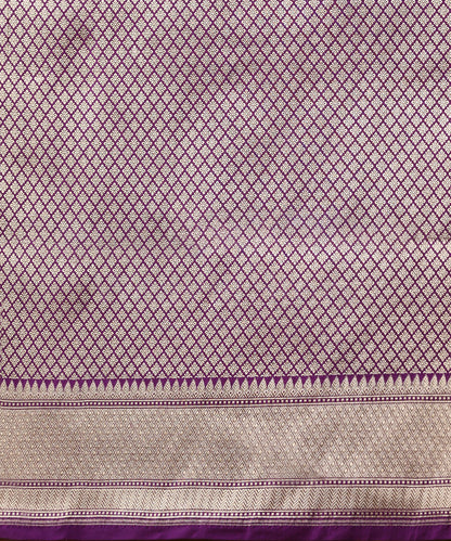 Purple_Handloom_Pure_Katan_Silk_Banarasi_Saree_With_Cutwork_Floral_Zari_Booti_WeaverStory_05