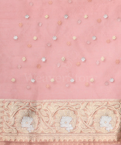 Handloom_Soft_Pink_Pure_Kora_Silk_Banarasi_Saree_With_Sona_Rupa_Kadhwa_Small_Zari_Booti_WeaverStory_05