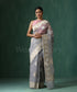 Grey_Handloom_Pure_Kora_Silk_Banarasi_Saree_With_Sona_Rupa_Kadhwa_Zari_Booti_WeaverStory_01