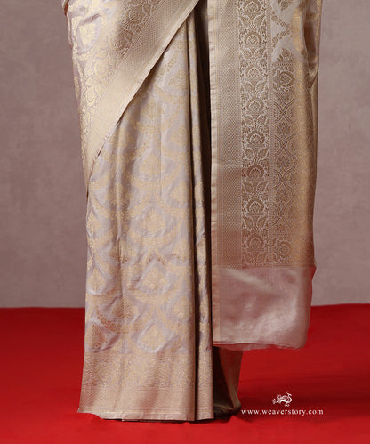 Handloom_Beige_Pure_Katan_Silk_Banarasi_Saree_With_Cutwork_Floral_Jaal_WeaverStory_04