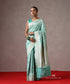 Iceblue_Handloom_Pure_Katan_Silk_Banarasi_Saree_With_Cutwork_Dimond_Shape_Floral_Jaal_WeaverStory_02