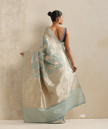 Handloom_Ice_Blue_Pure_Katan_Silk_Banarasi_Saree_With_Cutwork_Floral_Jaal_WeaverStory_03