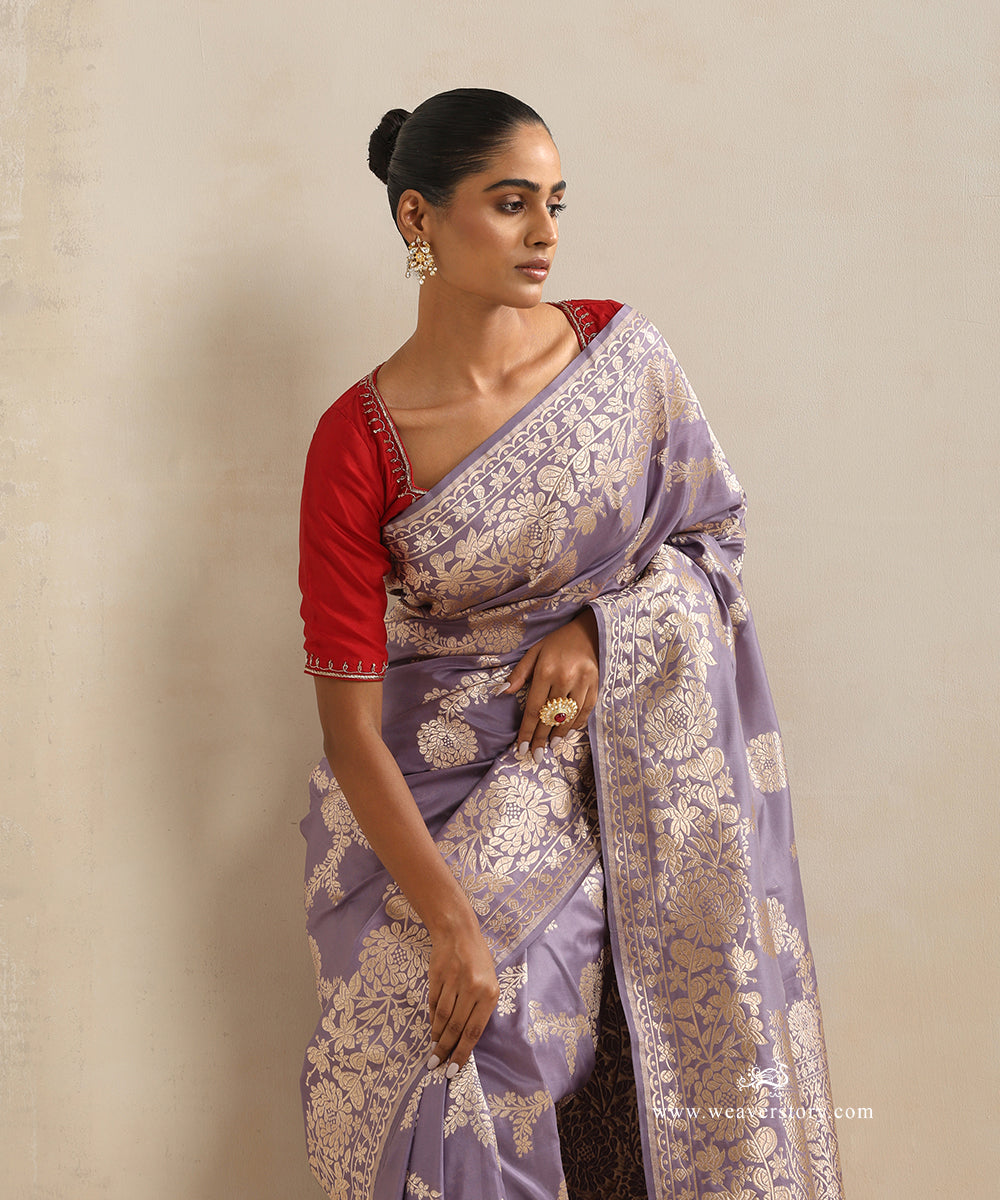 Handloom_Mauve_Pure_Katan_Silk_Banarasi_Saree_With_Cutwork_Floral_Jaal_WeaverStory_01