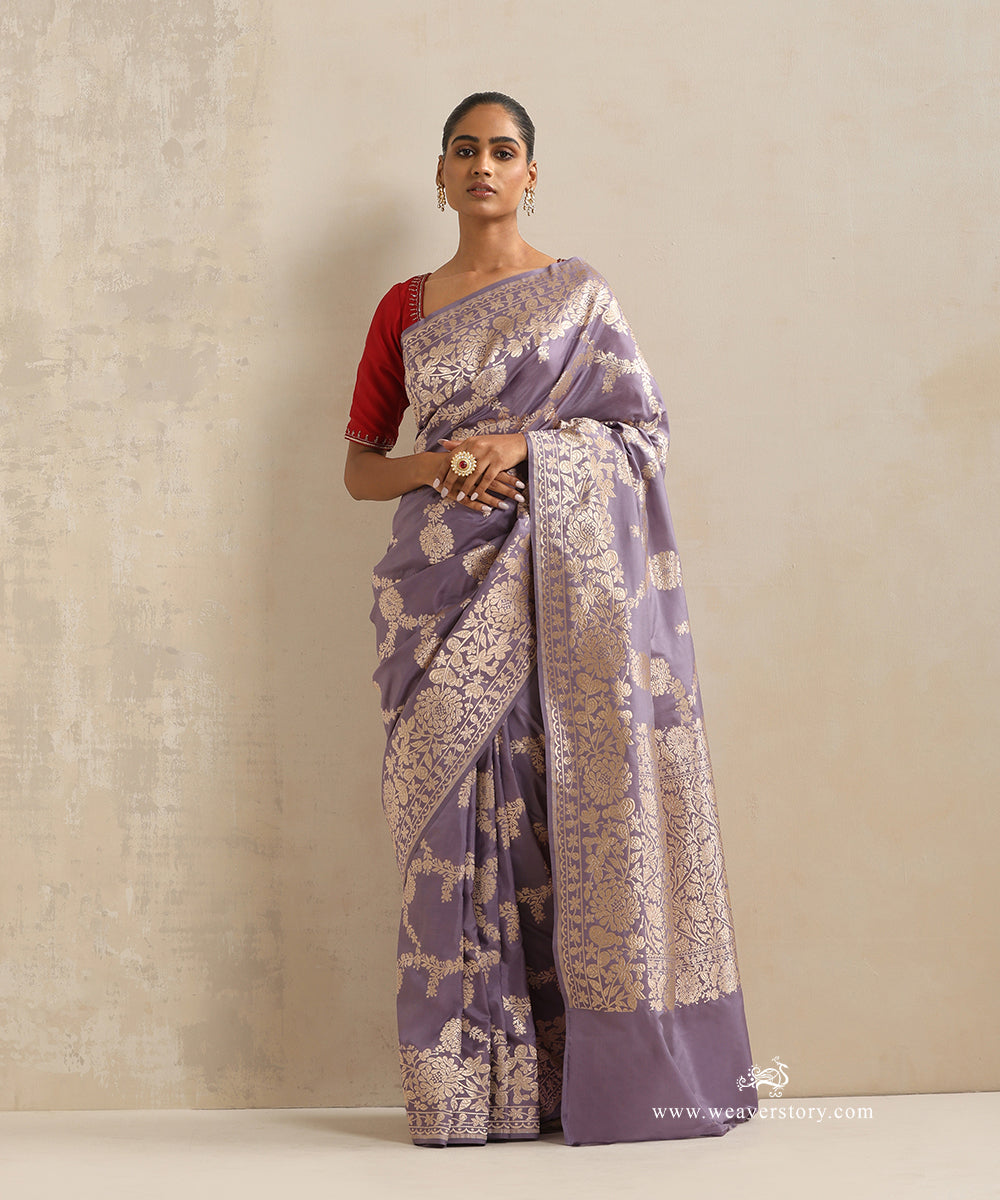 Handloom_Mauve_Pure_Katan_Silk_Banarasi_Saree_With_Cutwork_Floral_Jaal_WeaverStory_02