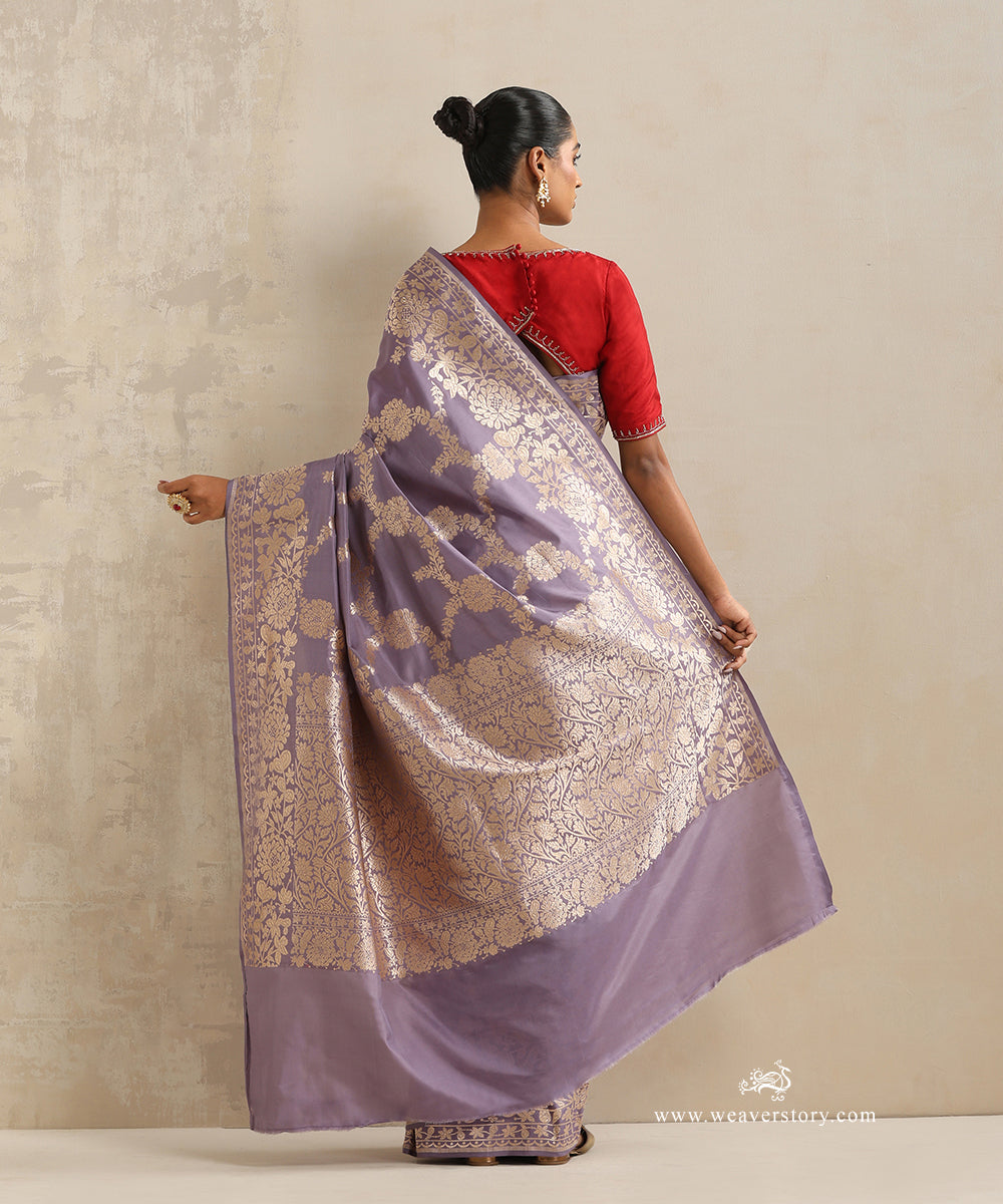 Handloom_Mauve_Pure_Katan_Silk_Banarasi_Saree_With_Cutwork_Floral_Jaal_WeaverStory_03