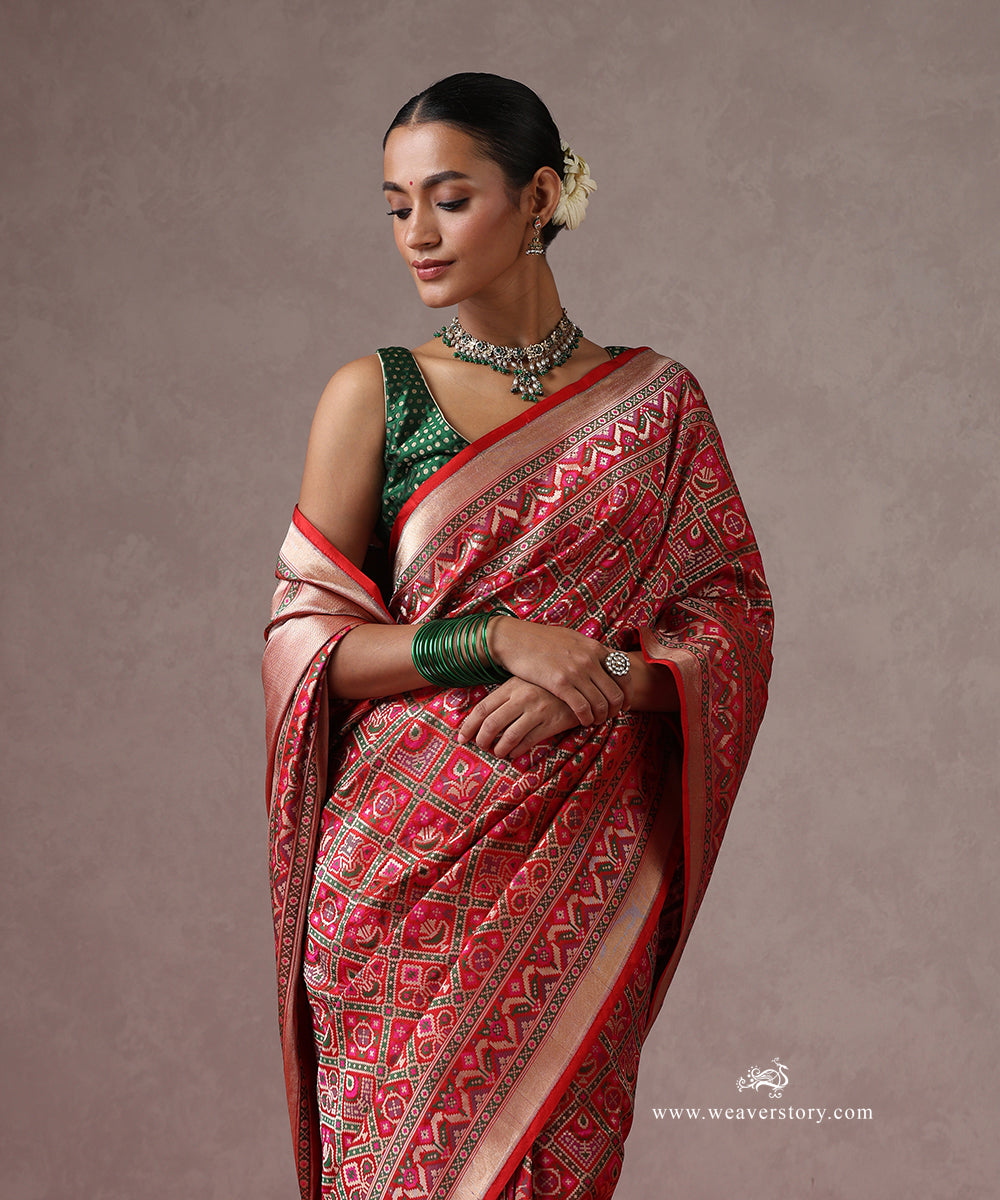 Handloom_Red_Pure_Katan_Silk_Banarasi_Patola_Saree_WeaverStory_01