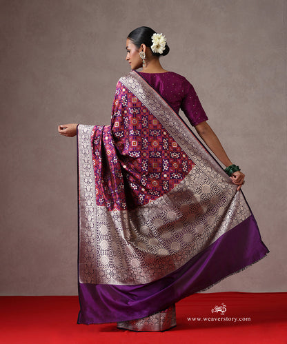 Handloom_Purple_Pure_Katan_Silk_Banarasi_Patola_Saree_WeaverStory_03