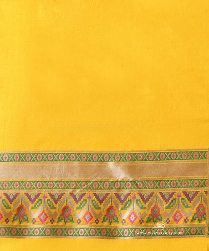 Handloom_Yellow_Pure_Katan_Silk_Banarasi_Patola_Saree_WeaverStory_05