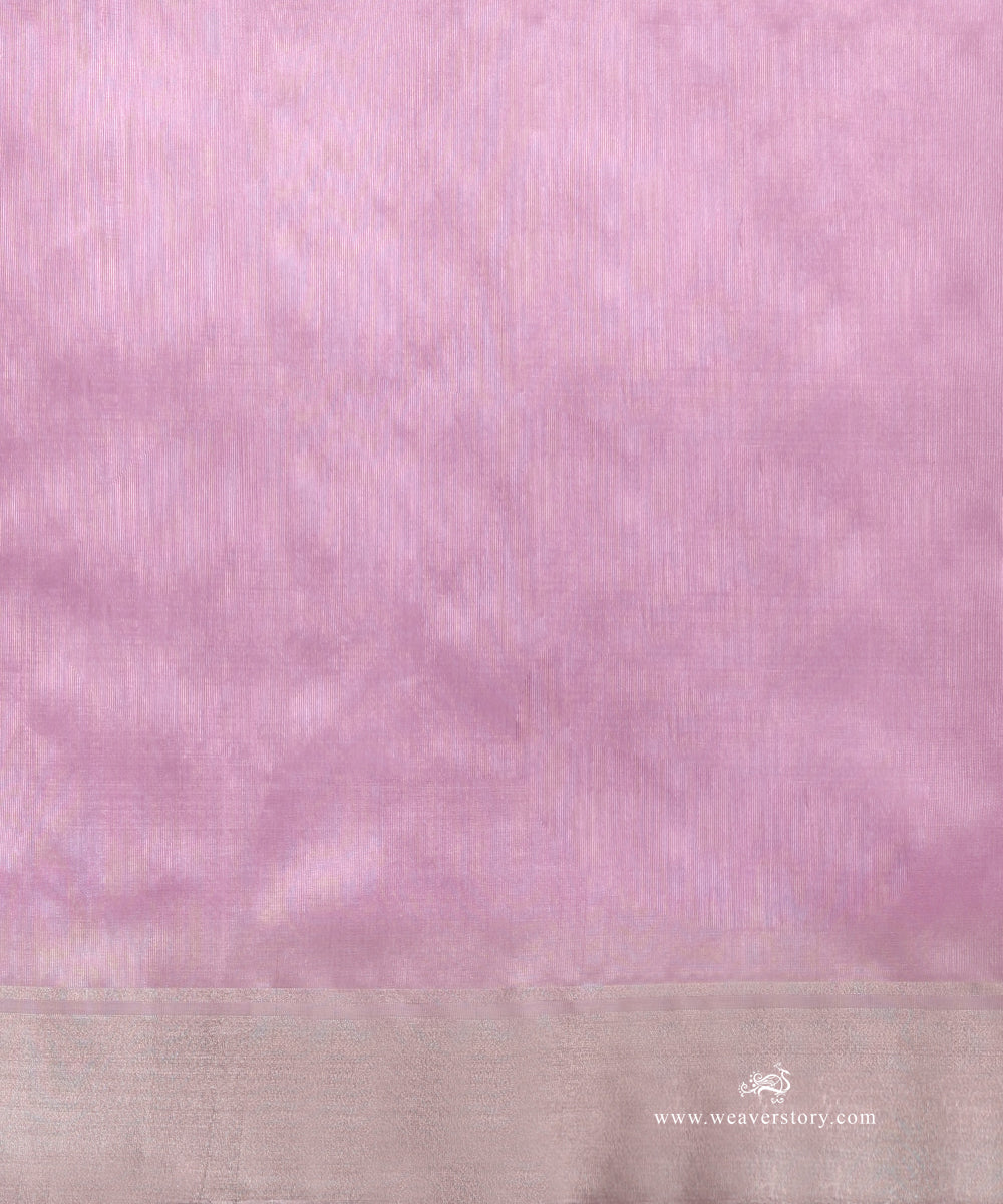 Handloom_Mauve_Pure_Silk_Chanderi_Saree_With_Silve_Zari_Zig_Zag_Motif_And_Red_Meena_WeaverStory_05