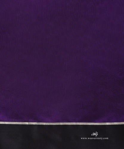 Handloom_Purple_Soft_Silk_Chanderi_Saree_With_Corn_Motif_And_Black_Border_WeaverStory_05