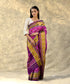 Handloom_Pink_And_Purple_Pure_Mulberry_Silk_Ikat_Patola_Saree_With_Flower_Motifs_On_Pallu_WeaverStory_01