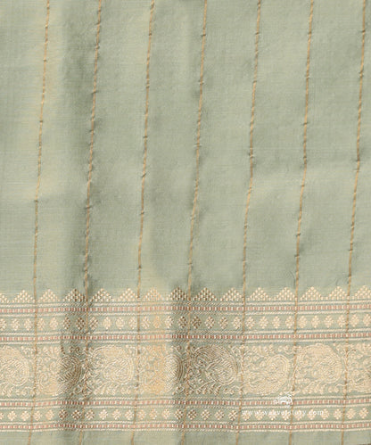 Handloom_Old_Rose_Kora_Silk_Checks_Saree_With_Ice_Blue_Satin_Meenakari_Border_WeaverStory_05