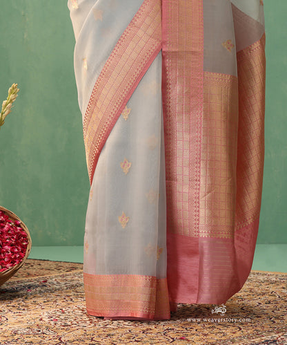 Ice_Blue_Handloom_Pure_Kora_Silk_Banarasi_Saree_With_Baby_Pink_Satin_Border_WeaverStory_04