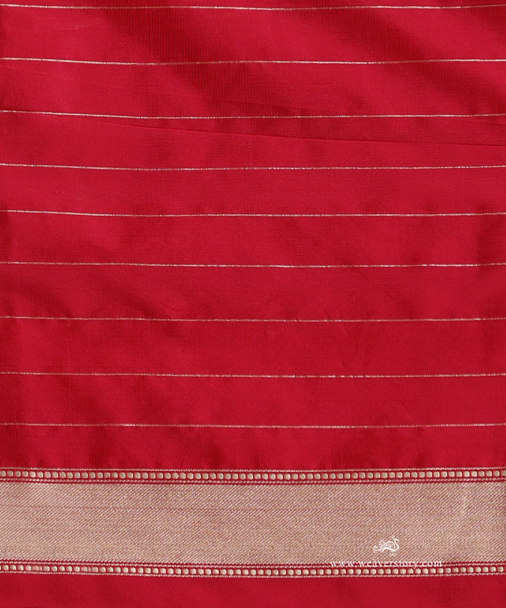 Handloom_Pink_Pure_Katan_Silk_Kimkhab_Shikargah_Banarasi_Saree_With_Deer_Motifs_WeaverStory_05