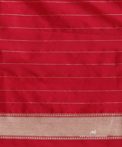 Handloom_Pink_Pure_Katan_Silk_Kimkhab_Shikargah_Banarasi_Saree_With_Deer_Motifs_WeaverStory_05