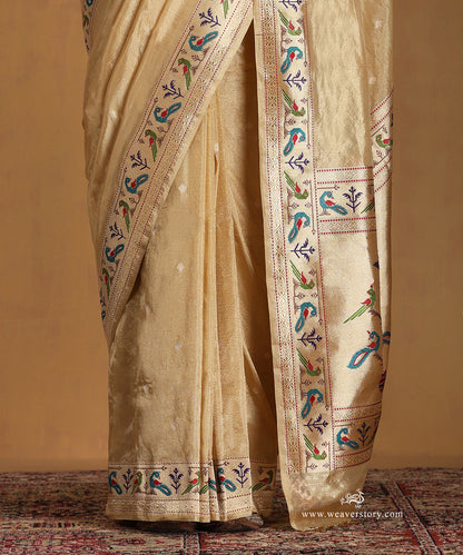 Gold_Handloom_Pure_Tissue_Silk_Banarasi_Saree_With_Paithani_Border_Palla_WeaverStory_04