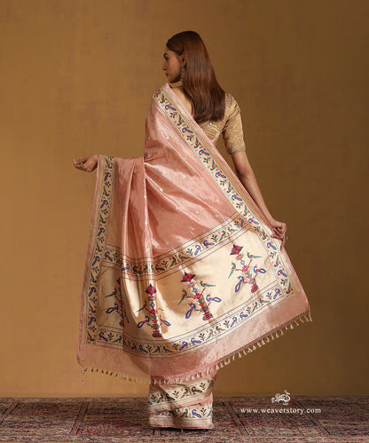 Handloom_Old_Rose_Pure_Tissue_Silk_Banarasi_Saree_With_Paithani_Border_Palla_WeaverStory_03