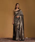 Handloom_Black_Pure_Katan_Silk_Zari_Tanchoi_Saree_With_Small_Leaves_WeaverStory_01