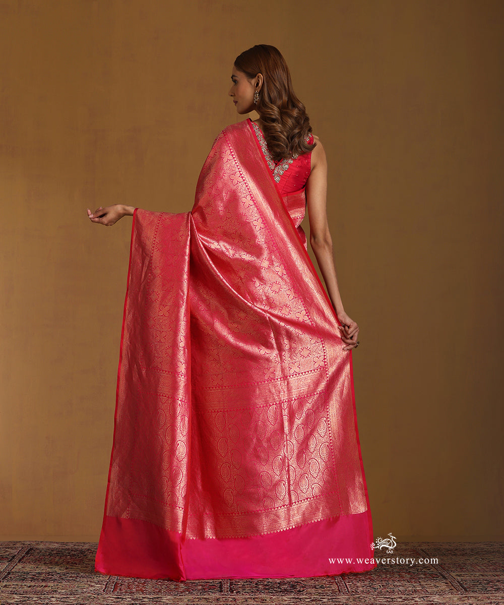 Handloom_Pink_Pure_Katan_Silk_Zari_Tanchoi_Banarasi_Saree_WeaverStory_03