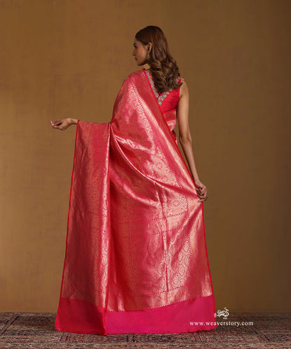 Handloom_Pink_Pure_Katan_Silk_Zari_Tanchoi_Banarasi_Saree_WeaverStory_03