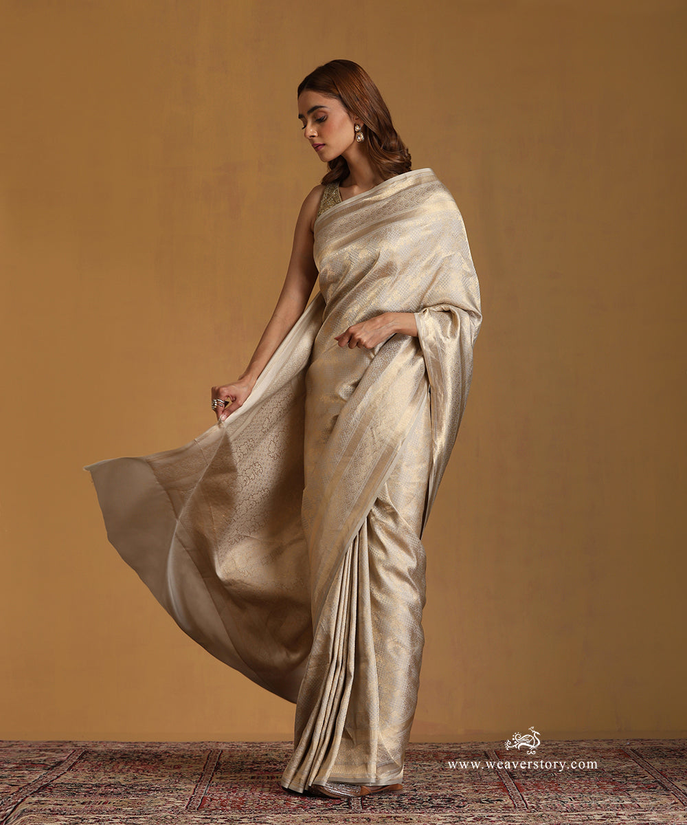 Grey_Handlom_Pure_Katan_Silk_Zari_Tanchoi_Banarasi_Saree_With_Gold_Jaal_WeaverStory_01