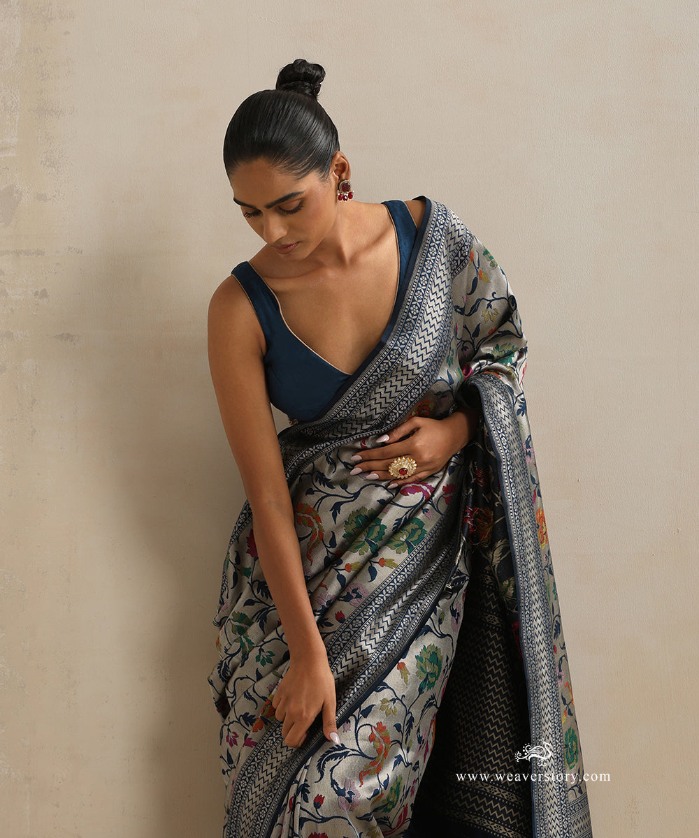 Navy_Blue_Handloom_Pure_Katan_Silk_Kimkhab_Banarasi_Saree_WeaverStory_01