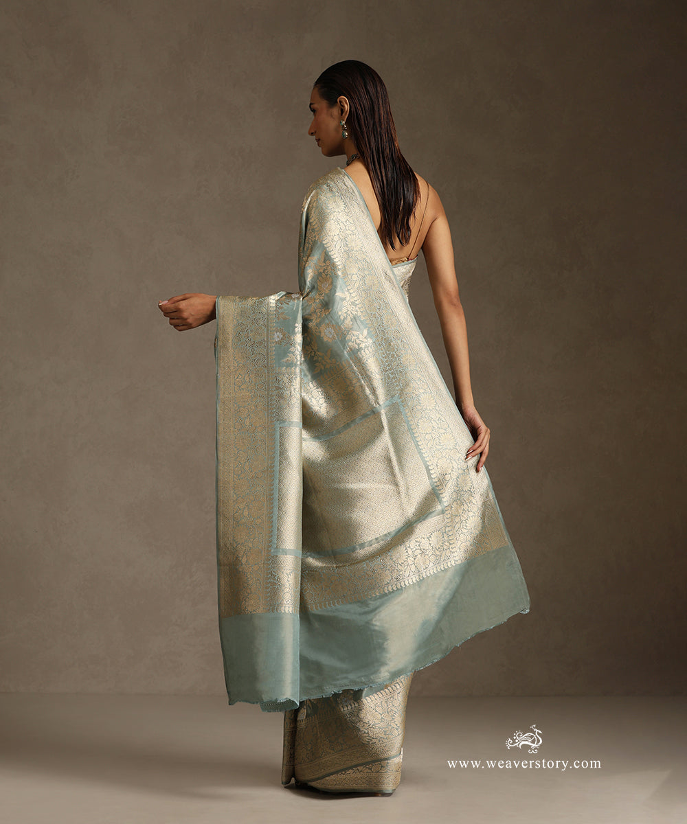 Ice_Blue_Handloom_Pure_Katan_Tissue_Banarasi_Saree_With_Kadhwa_Floral_Sona_Rupa_Jaal_WeaverStory_03