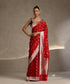 Red_Handloom_Pure_Katan_Silk_Banarasi_Saree_With_Gold_And_Silver_Kadhwa_Boota_And_Grey_Selvedge_WeaverStory_02