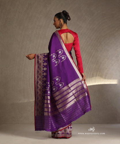 Purple_Handloom_Pure_Katan_Silk_Kadhwa_Banarasi_Saree_With_Fancy_Meenakari_Border_WeaverStory_03