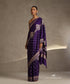 Purple_Handloom_Pure_Katan_Silk_Kadhwa_Banarasi_Saree_With_Small_Boota_And_Floral_Bel_Border_WeaverStory_02