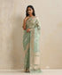 Handloom_Pastel_Green_Pure_Soft_Kora_Silk_Banarasi_Saree_With_Floral_Boota_And_Gold_Scallop_Border_WeaverStory_02